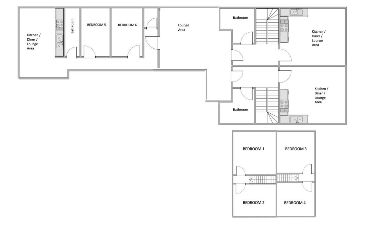 The Penthouse Gathering - Town Centre - Sleeps Up To 16 Wrexham Luaran gambar